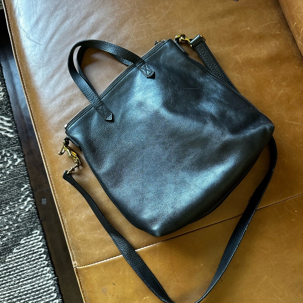 Madewell Small Transport Leather Zip Crossbody